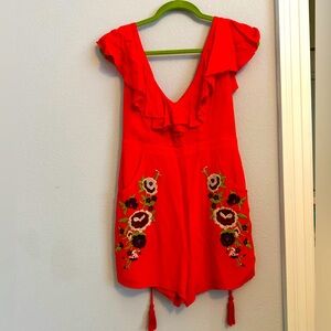 Chelsea & Violet Embroidered Romper